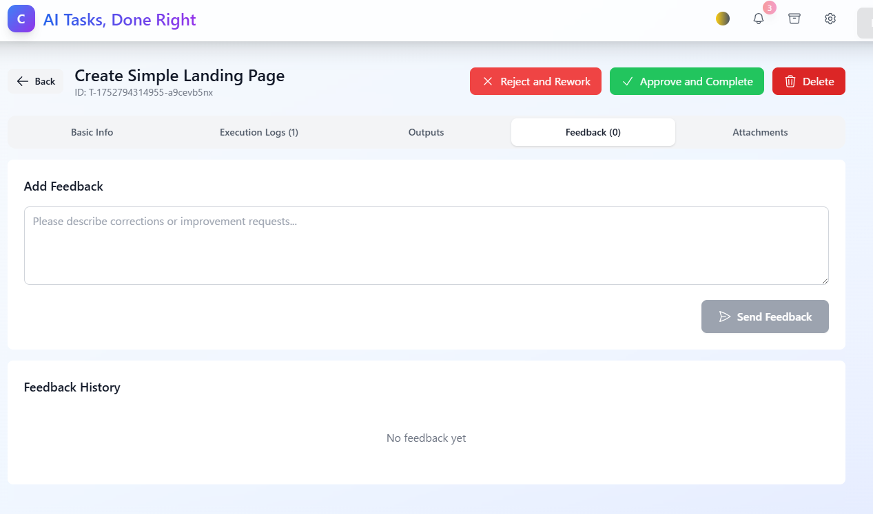 Task Feedback